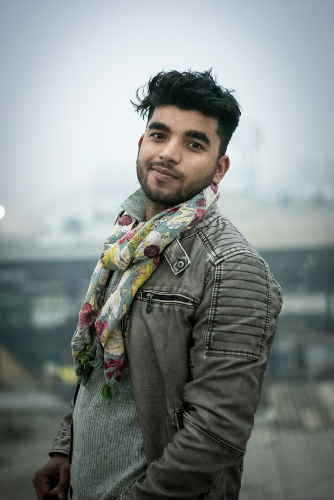 Portrait of a smiling man in a casual jacket