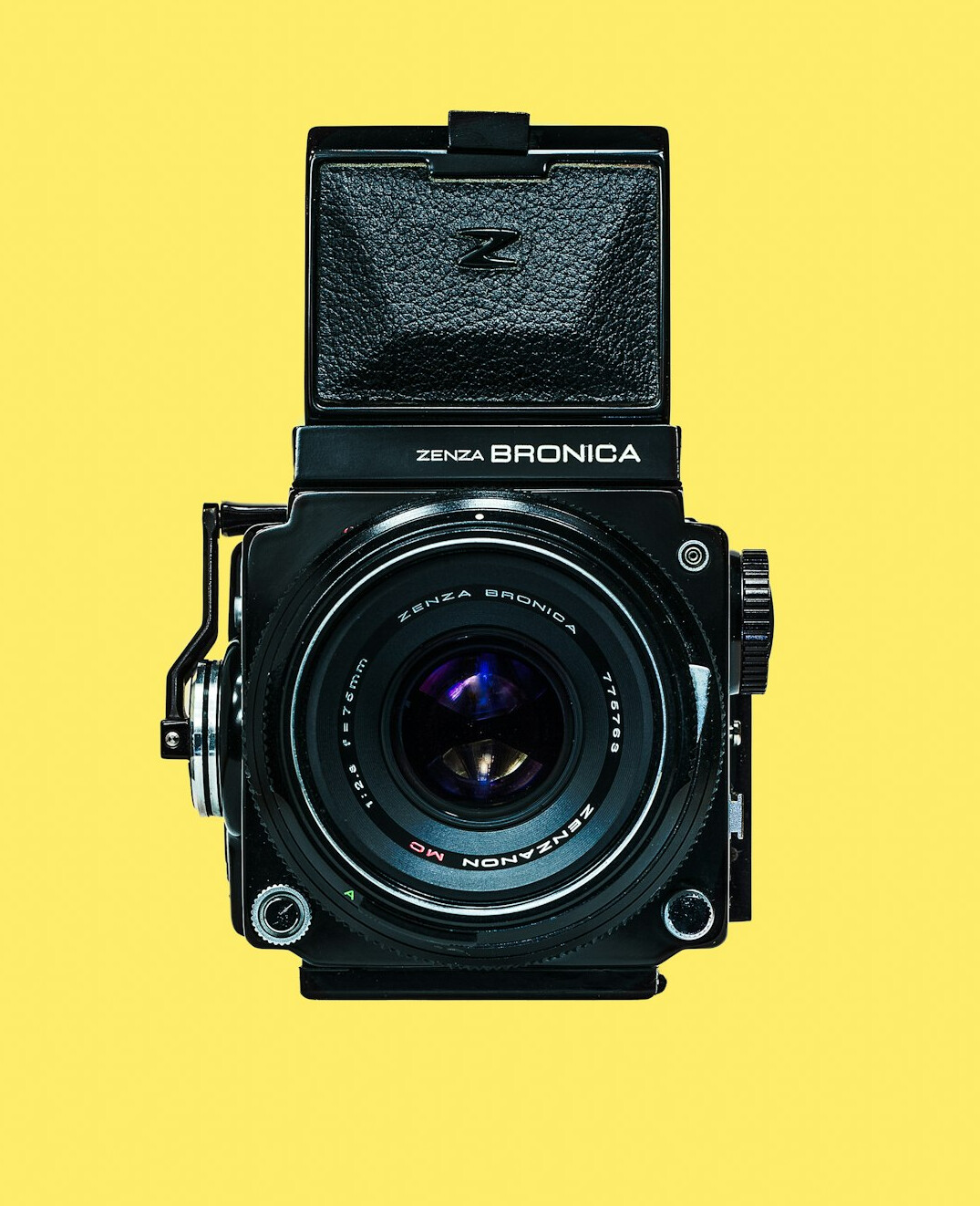 Professional cinema camera on a rig in a broadcast studio